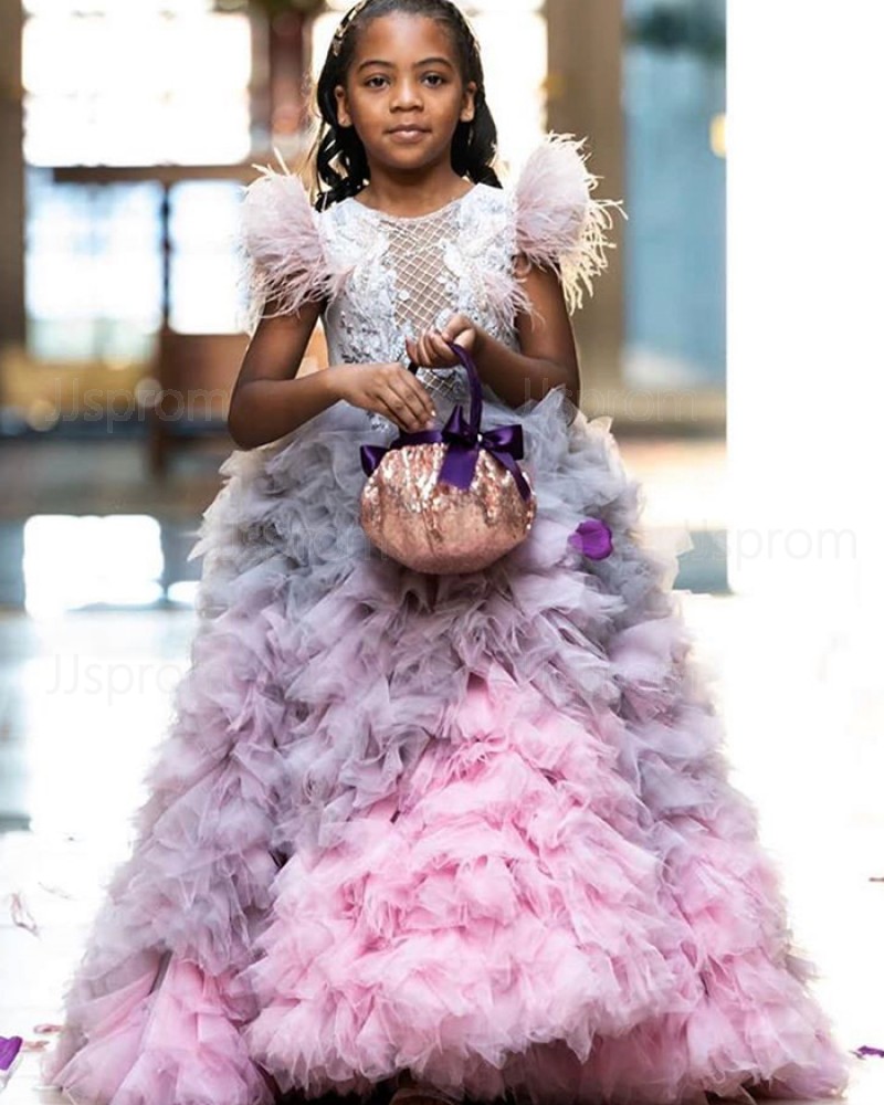 Ombre flower girl dress hotsell