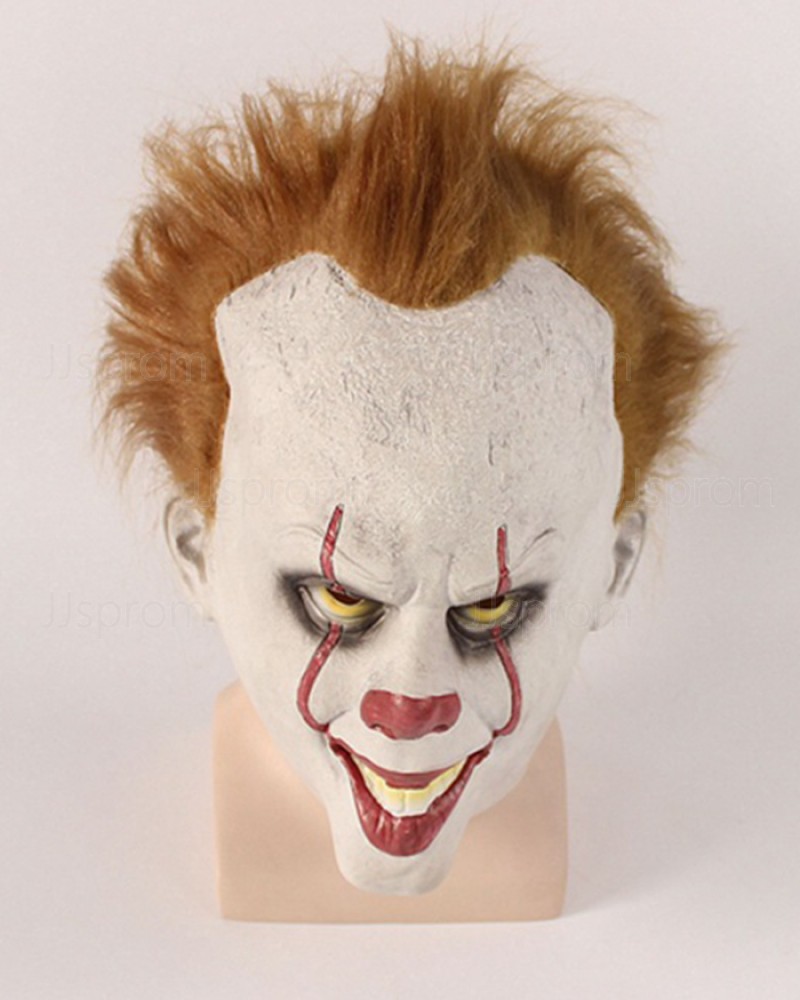 Horror Movie 2018 IT Clown Mask with Hair HM003