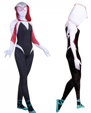 Spider-Man Into the Spider-Verse Spider-Gwen Cosplay Jumpsuit CP003