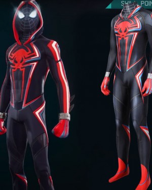 Miles Morales 2099 Cosplay Jumpsuit with Hood NCP013