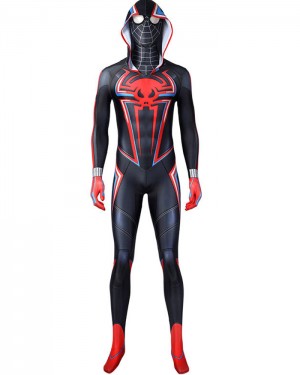 Miles Morales 2099 Cosplay Jumpsuit with Hood NCP013