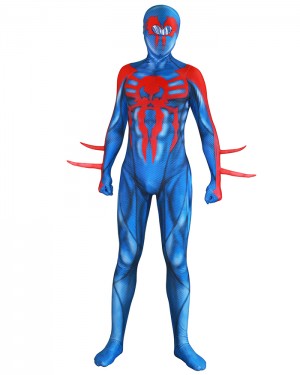 Halloween Super Hero Cosplay Spiderman 2099 Bodysuit HC009