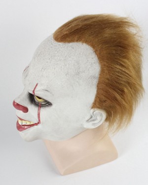 Horror Movie 2018 IT Clown Mask with Hair HM003